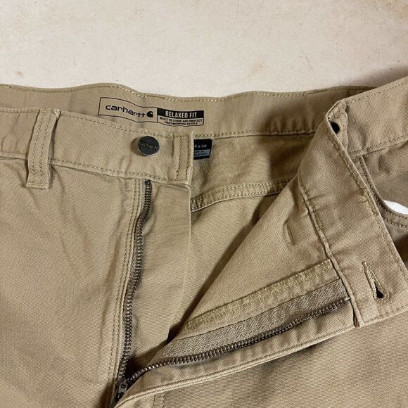 Carhartt Relaxed Fit Work Pants Men's 44x30 Brown Canvas - Picture 10 of 13